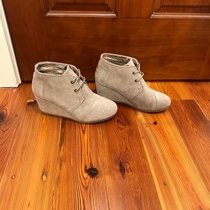 TOMS wedge booties